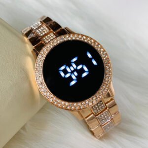 luxury digital led watch – golden diamond edition (copy)