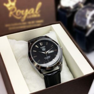 luxury carera calibr watch – black strap