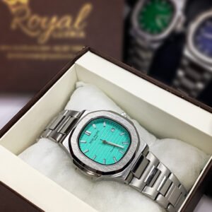 patk philip dark green dial with chain (copy)