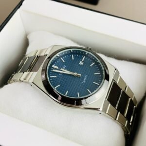 two tone silver & gold chain prx watch – elegant black dial design (copy)