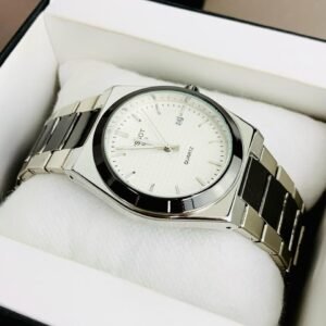 two tone silver & gold chain prx watch – elegant gold dial design (copy)