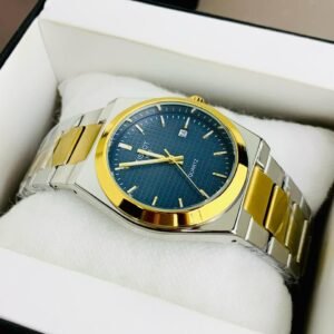 two tone silver & black chain prx watch – striking blue dial design (copy)