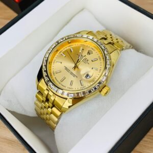 two tone rlx limited watch – silver dial with silver & gold chain (copy)