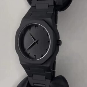 minimalist matte black watch – arabic numerals edition