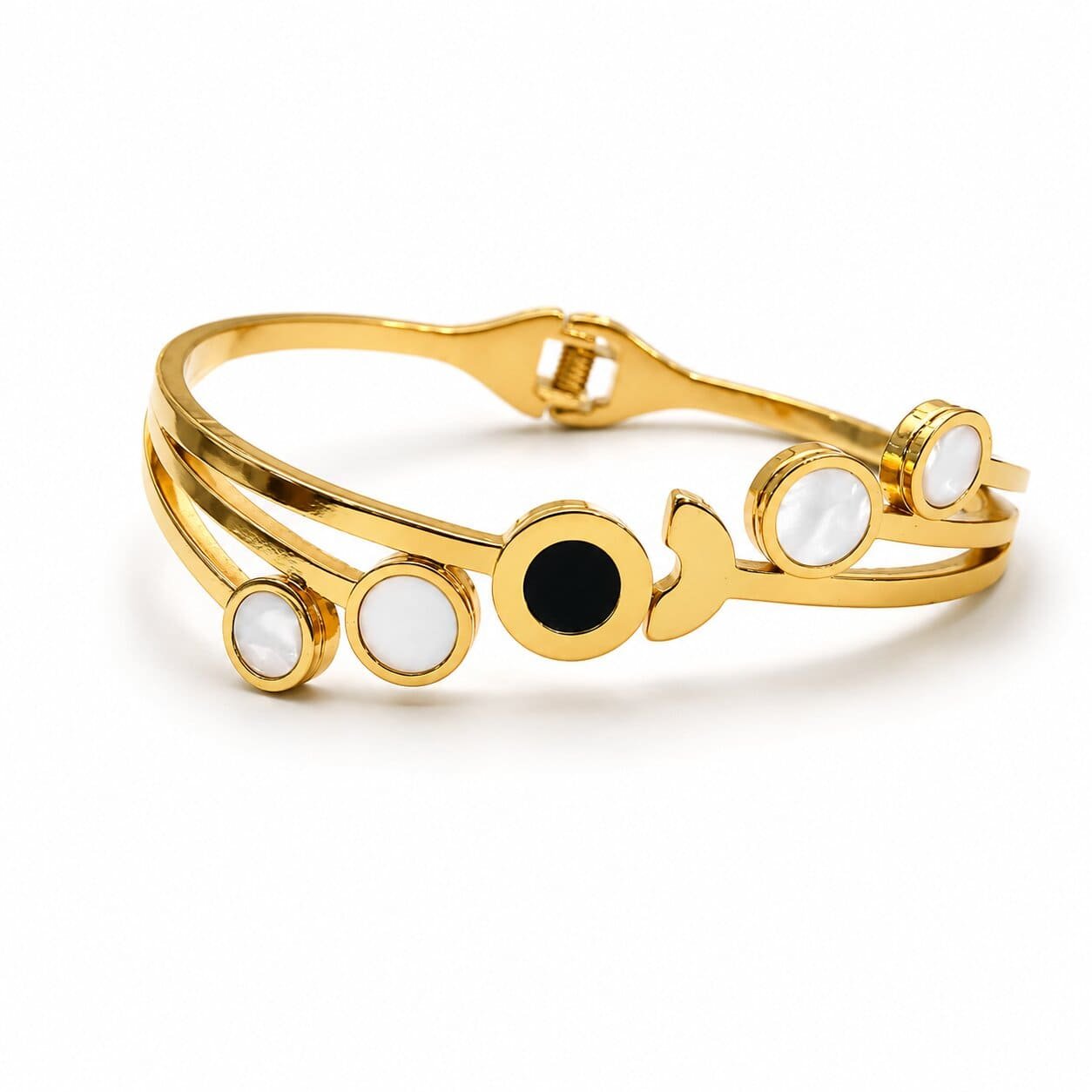 Home Luxury Gold Open Cuff Bracelet